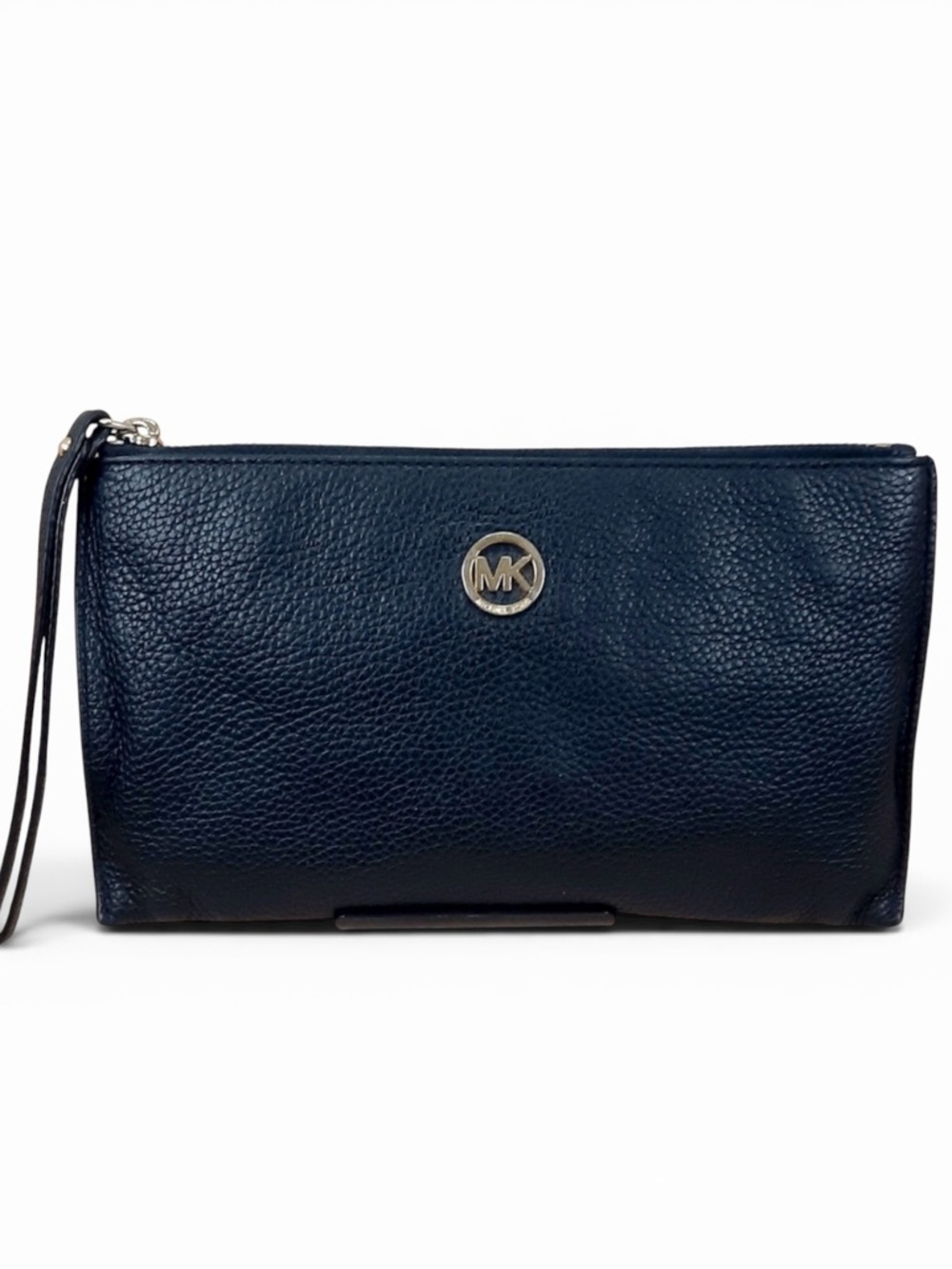 Michael Kors Black Leather Wristlet
